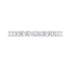 Rosec Jewels-Moissanite Half Eternity Ring in Shared Prong Setting