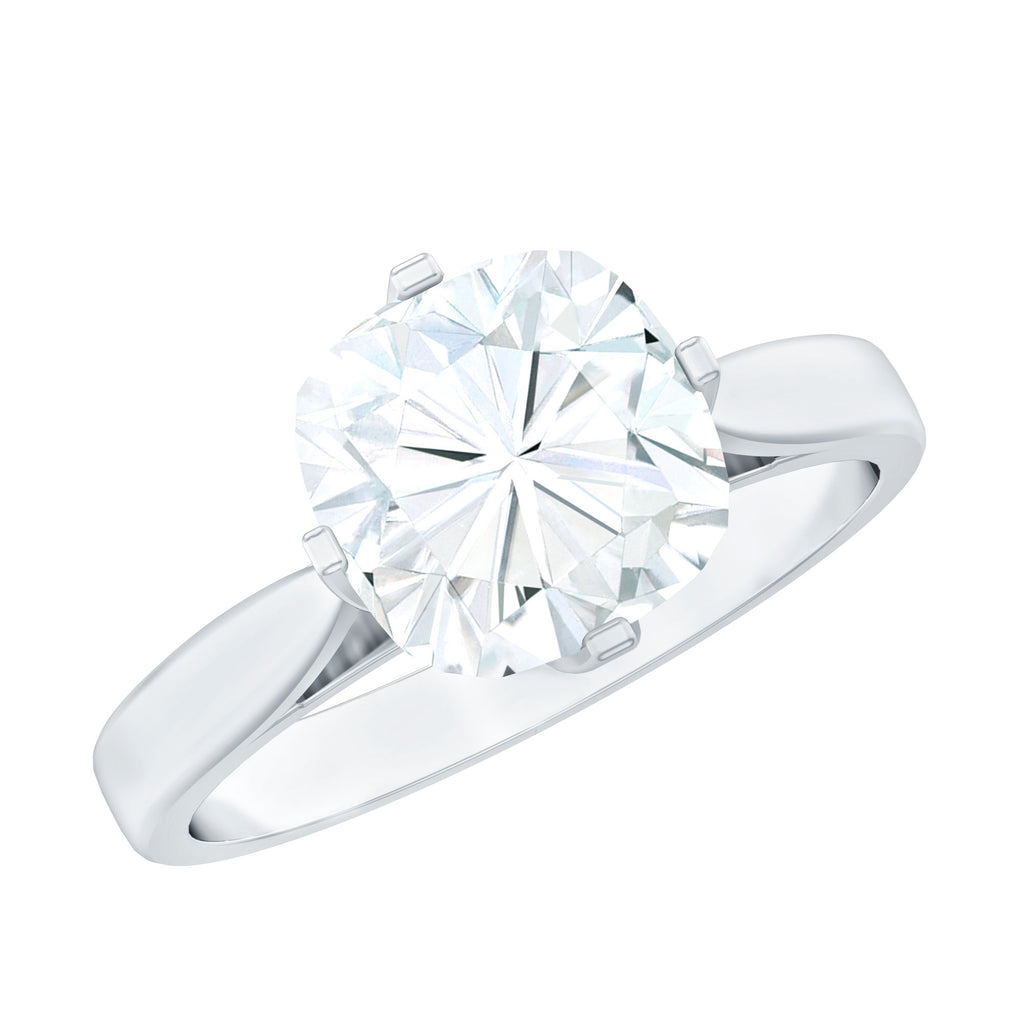Two tone moissanite ring sale