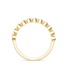 Natural Baguette Ruby Half Eternity Band with Diamond AAA - Rosec Jewels