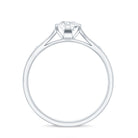 Floral Set Moissanite Solitaire Promise Ring for Her D-VS1 - Rosec Jewels