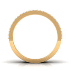 Rosec Jewels-Designer Round and Baguette Cut Zircon Wedding Band