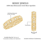 Rosec Jewels-Moissanite Celtic Knot Wedding Band Ring