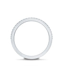 Thick Moissanite Half Eternity Wedding Band D-VS1 - Rosec Jewels