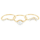 Vintage Inspired Moissanite 3 Piece Wedding Ring Sets D-VS1 - Rosec Jewels
