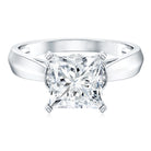 Rosec Jewels-4 Carat Princess Cut Lab Grown Diamond Solitaire Engagement Ring IGI Certified