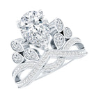 IGI Verified 2 Carat Lab Grown Diamond Cocktail Ring for Women Lab - ( E-VS1 ) - Rosec Jewels