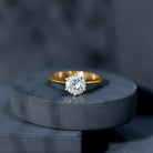 Lab Grown 2 Carat Diamond Solitaire Engagement Ring with IGI Certificate Lab - ( E-VS1 ) - Rosec Jewels