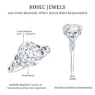 2 Carat Oval Cut Lab Grown Diamond Solitaire Celtic Knot Ring with IGI Certificate Lab - ( E-VS1 ) - Rosec Jewels