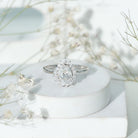 IGI Verified 2 Carat Lab Grown Diamond Pear Halo Engagement Ring Lab - ( E-VS1 ) - Rosec Jewels