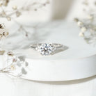 IGI Certified 2 Carat Lab Grown Diamond Round Engagement Ring for Her Lab - ( E-VS1 ) - Rosec Jewels