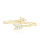 Natural Diamond Arrow Promise Ring for Her Natural - ( HI-SI ) - Rosec Jewels