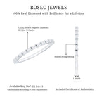 Rosec Jewels-Baguette Cut Diamond Stackable Ring in Shared Prong Setting