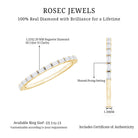 Rosec Jewels-Baguette Cut Diamond Stackable Ring in Shared Prong Setting