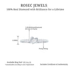 Diamond Heart Shape Promise Ring for Her Natural - ( HI-SI ) - Rosec Jewels