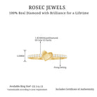 Diamond Heart Shape Promise Ring for Her Natural - ( HI-SI ) - Rosec Jewels