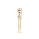 Real Diamond Half Eternity Band Ring Natural - ( HI-SI ) - Rosec Jewels