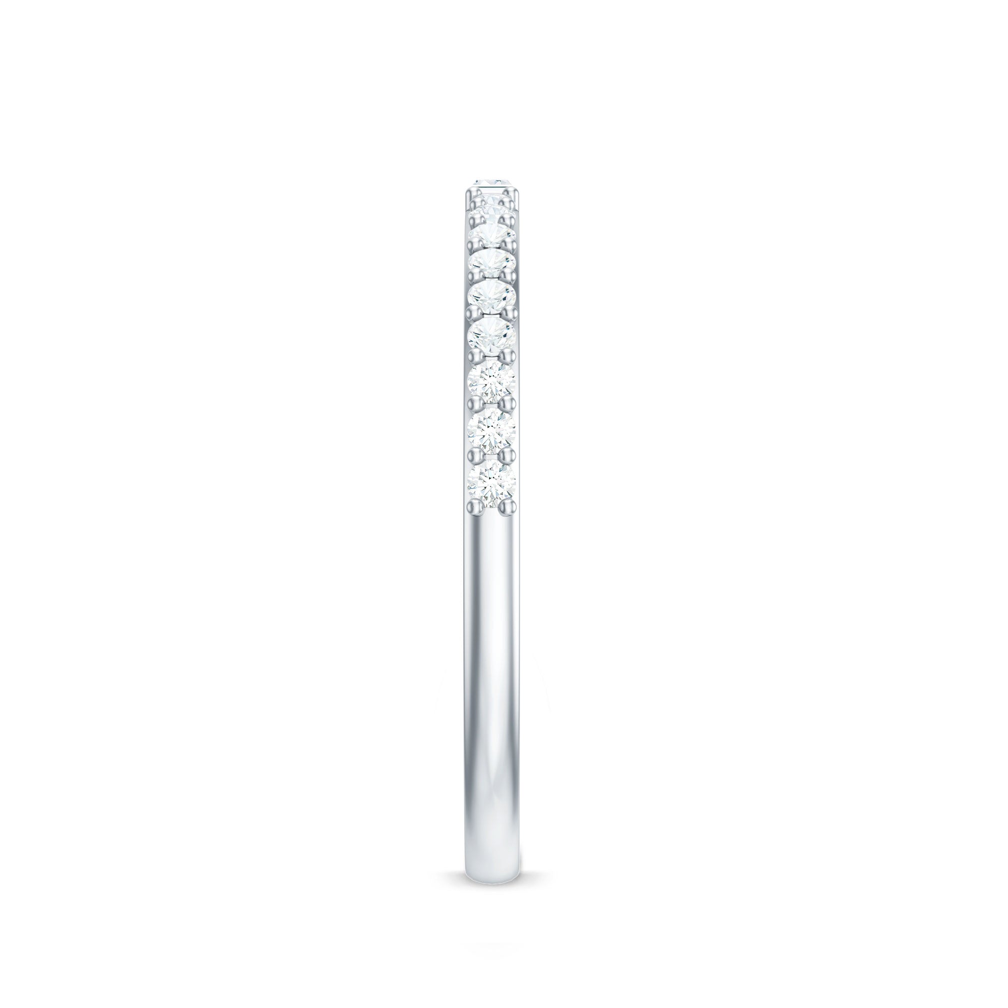 Real Diamond Half Eternity Ring Natural - ( HI-SI ) - Rosec Jewels