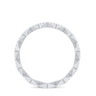 Minimal Diamond Zig Zag Eternity Band Ring Natural - ( HI-SI ) - Rosec Jewels
