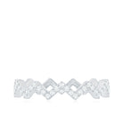 Minimal Diamond Zig Zag Eternity Band Ring Natural - ( HI-SI ) - Rosec Jewels
