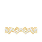 Minimal Diamond Zig Zag Eternity Band Ring Natural - ( HI-SI ) - Rosec Jewels