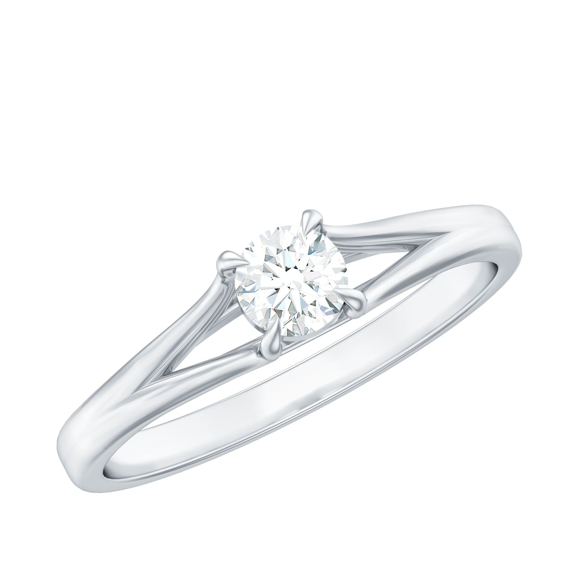 Certified Diamond Solitaire Ring in Claw Setting