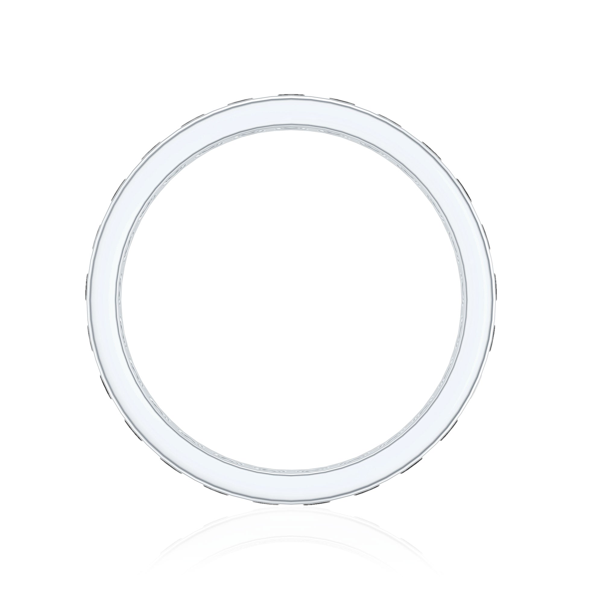 Rosec Jewels-2.75 CT Channel Set Black Spinel Eternity Ring