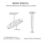 Nature Inspired Diamond Flower Promise Ring for Proposal Natural - ( HI-SI ) - Rosec Jewels