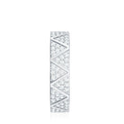 Natural Diamond Wide Wedding Band for Women Natural - ( HI-SI ) - Rosec Jewels