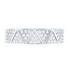 Natural Diamond Wide Wedding Band for Women Natural - ( HI-SI ) - Rosec Jewels
