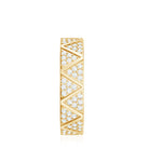 Natural Diamond Wide Wedding Band for Women Natural - ( HI-SI ) - Rosec Jewels