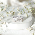 Toi Et Moi Moissanite Engagement Ring for Women D-VS1 - Rosec Jewels