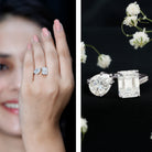 Toi Et Moi Moissanite Engagement Ring for Women D-VS1 - Rosec Jewels