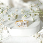 Toi Et Moi Moissanite Engagement Ring for Women D-VS1 - Rosec Jewels