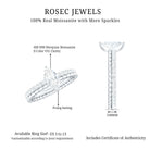Marquise Cut Moissanite Solitaire Engagement Ring D-VS1 - Rosec Jewels