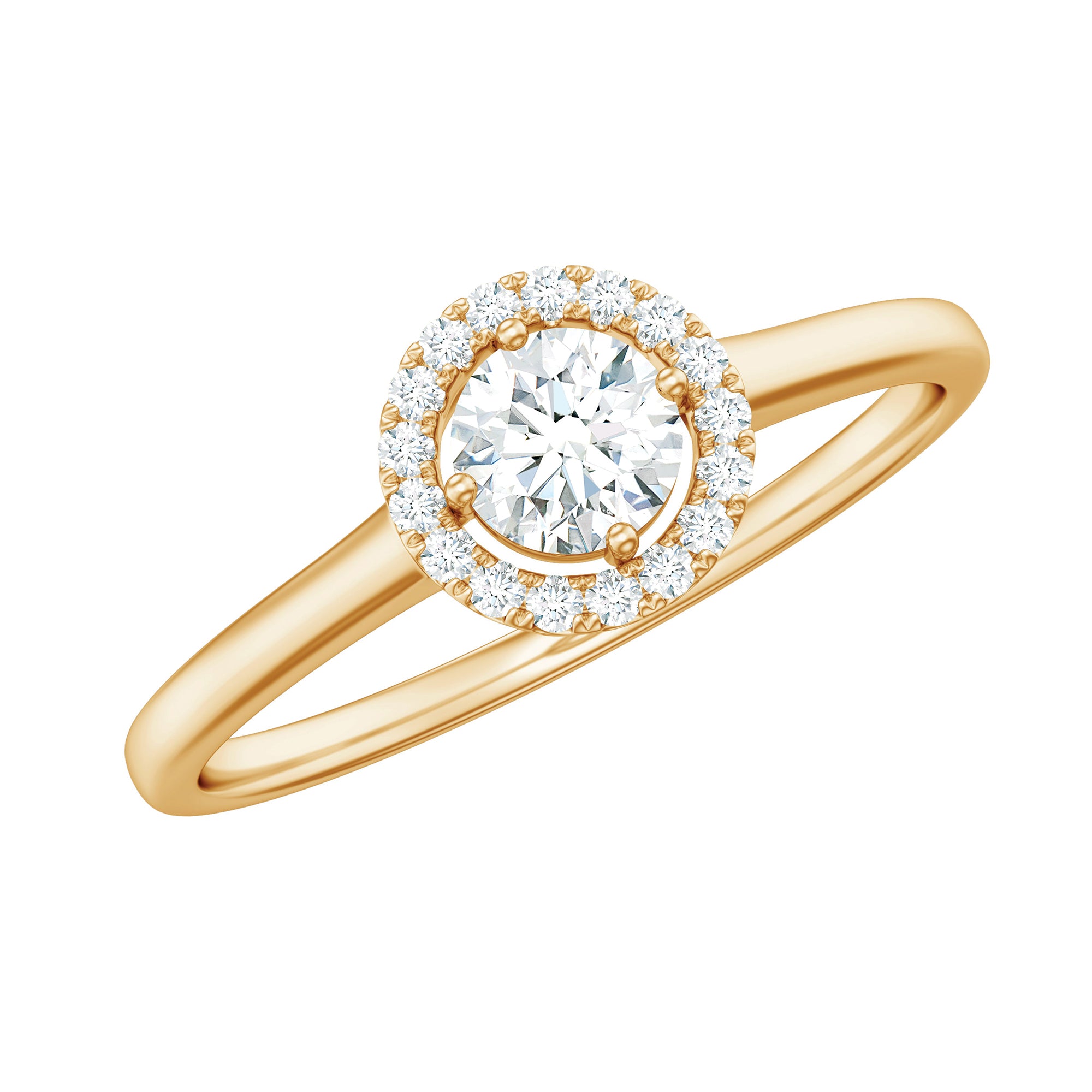Natural 0.25 Carat Diamond Promise Ring with Certificate Natural - ( HI-SI ) - Rosec Jewels