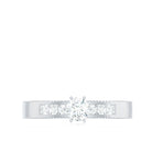 Natural Diamond Solitaire Engagement Ring for Women Natural - ( HI-SI ) - Rosec Jewels
