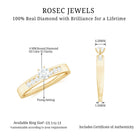 Natural Diamond Solitaire Engagement Ring for Women Natural - ( HI-SI ) - Rosec Jewels