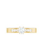Natural Diamond Solitaire Engagement Ring for Women Natural - ( HI-SI ) - Rosec Jewels