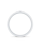 Two Tone Cross Wedding Band with Moissanite D-VS1 - Rosec Jewels