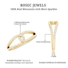 Certified Moissanite Infinity Promise Ring D-VS1 - Rosec Jewels