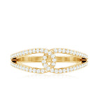 Certified Moissanite Infinity Promise Ring D-VS1 - Rosec Jewels