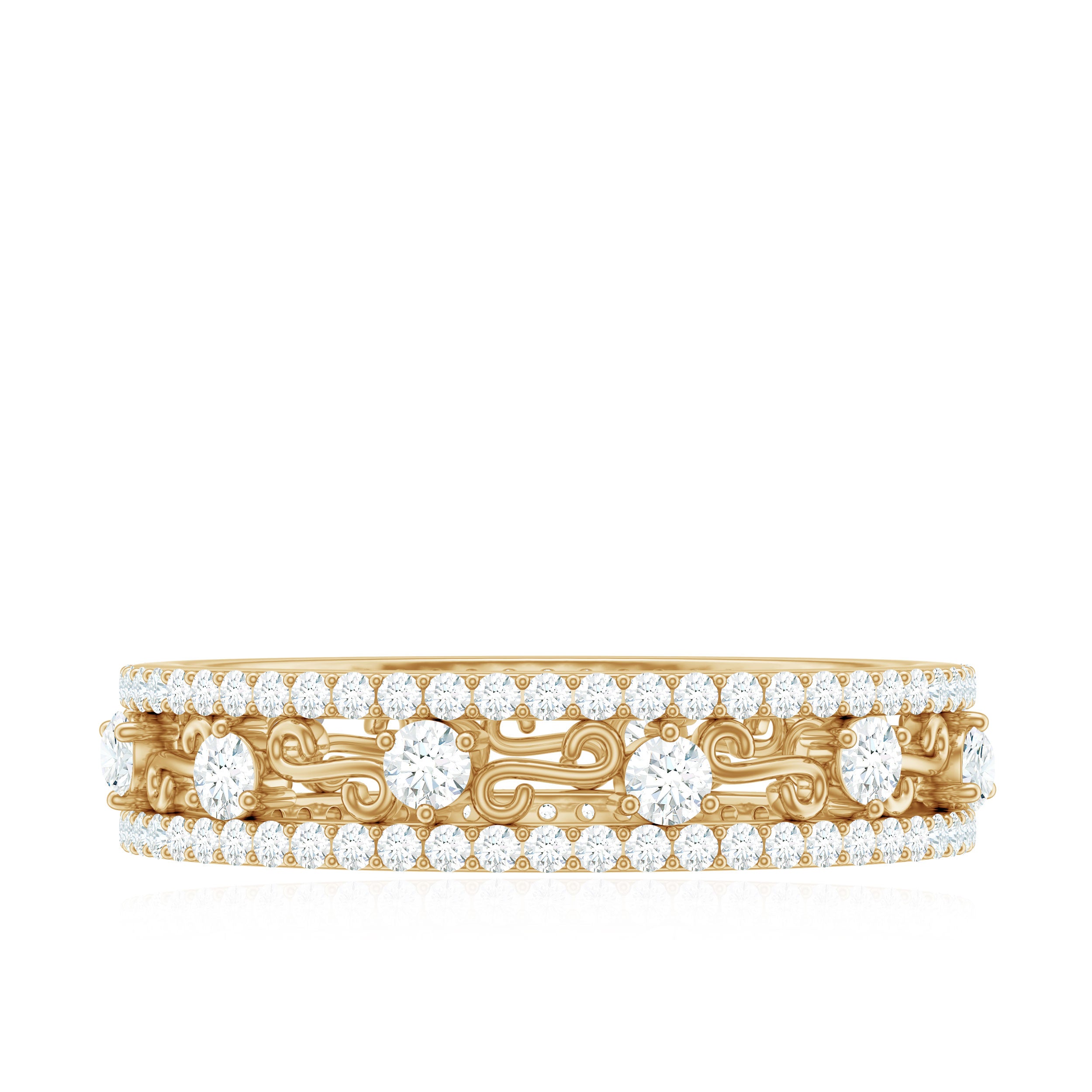 Rosec Jewels-Certified Moissanite Wedding Band