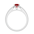 Rosec Jewels-Solitaire Lab Made Ruby Promise Ring with Certificate