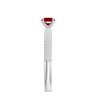 Natural Ruby Diamond Engagement Ring for Women AAA - Rosec Jewels
