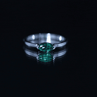 4X8 MM Marquise Lab Grown Emerald East West Promise Ring AAAA - Rosec Jewels