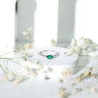 4X8 MM Marquise Lab Grown Emerald East West Promise Ring AAAA - Rosec Jewels