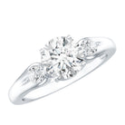 Certified 2 Carat Moissanite Promise Engagement Ring D-VS1 - Rosec Jewels