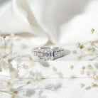 Certified Emerald Cut Moissanite Solitaire Engagement Ring for Women D-VS1 - Rosec Jewels
