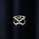 Certified Moissanite Curved Enhancer Band For Women D-VS1 - Rosec Jewels