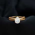 Claw Set Pear Shape Moissanite Engagement Ring D-VS1 - Rosec Jewels